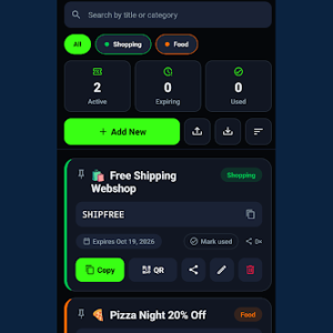 LinksOffline app: your coupons always at hand