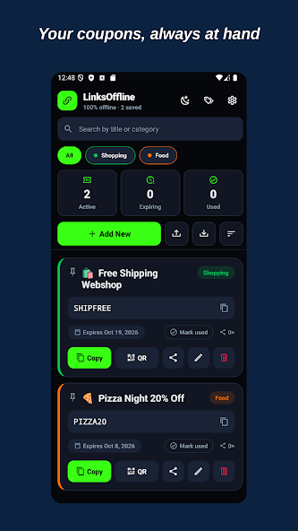 LinksOffline app screenshot 1